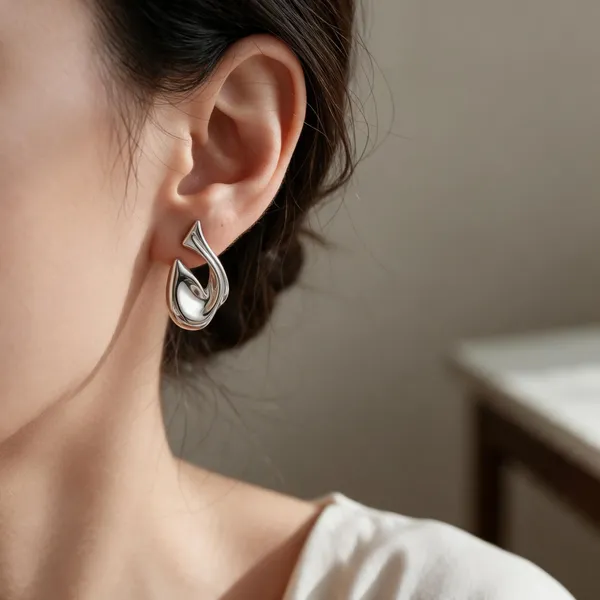 Silver_Tone_Dolphin_Drop_Earrings_for_Women