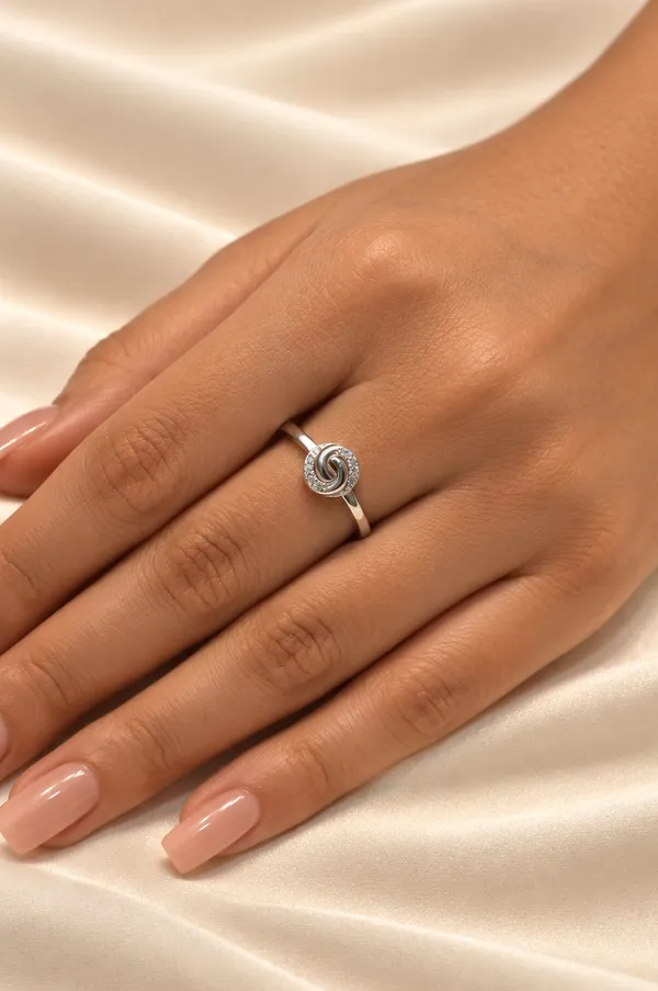 Platinum_Plated_925_Silver_Interlocking_CZ_Circle_Ring_For_Women