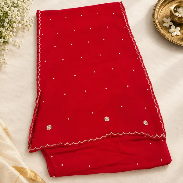 Red_Sheer_Embroidered_Saree_For_Women