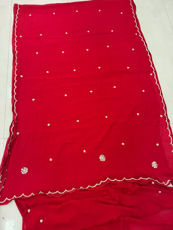 Red_Sheer_Embroidered_Dupatta_For_Women