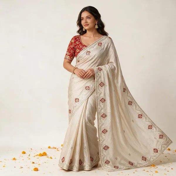 White_Embroidered_Saree_for_Women