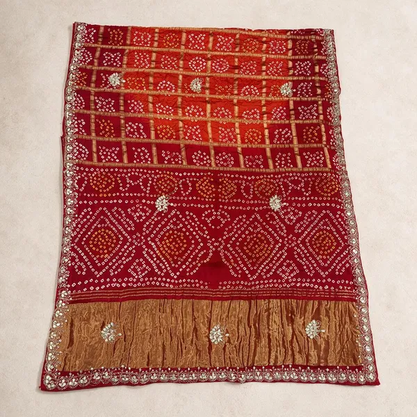 Red_Bandhani_Saree_For_Women