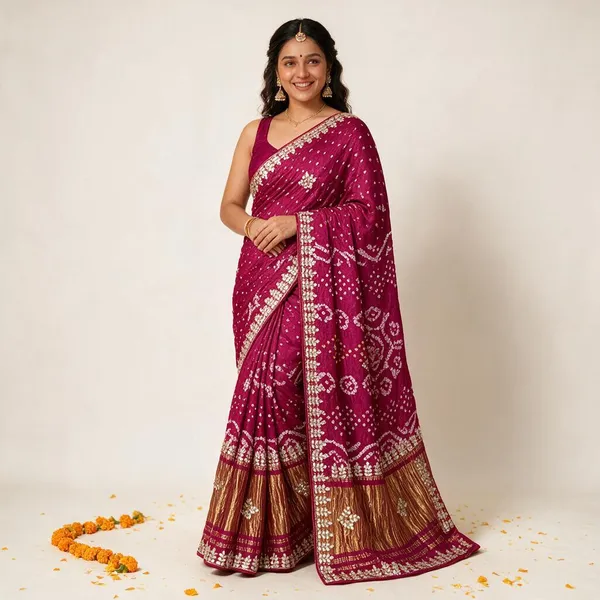 Magenta_Embellished_Ethnic_Saree_for_Women