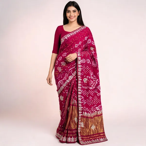 Magenta_Embellished_Ethnic_Saree_for_Women