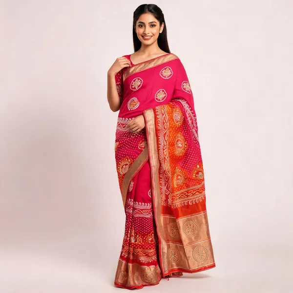 Red_Woven_Embroidered_Saree_For_Women