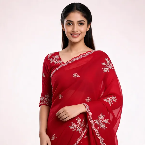 Red_Sheer_Embroidered_Saree_for_Women