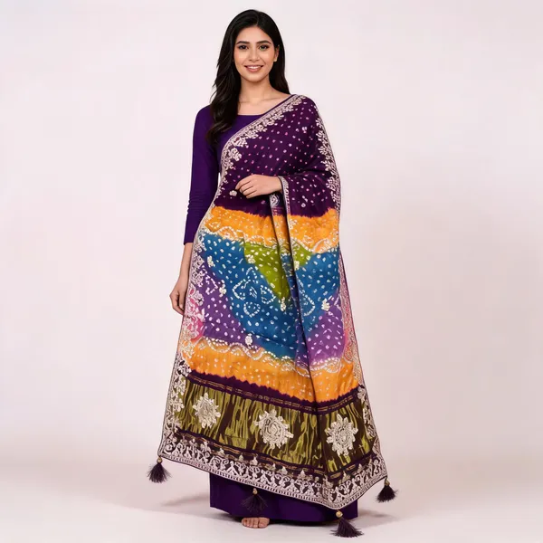 Multicolor_Bandhani_Embroidered_Dupatta_For_Women