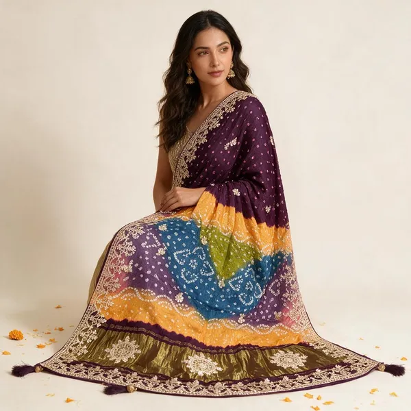 Multicolor_Bandhani_Embroidered_Dupatta_For_Women