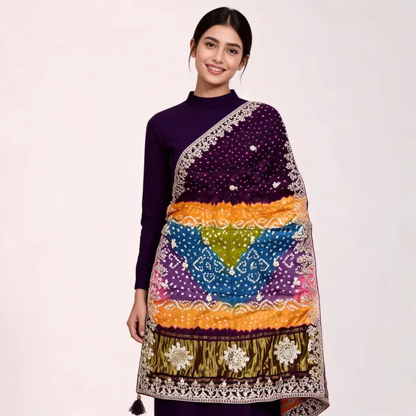 Multicolor_Bandhani_Embroidered_Dupatta_For_Women