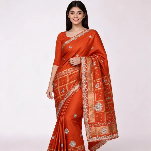 Orange_Silk_Traditional_Embellished_Saree_for_Women