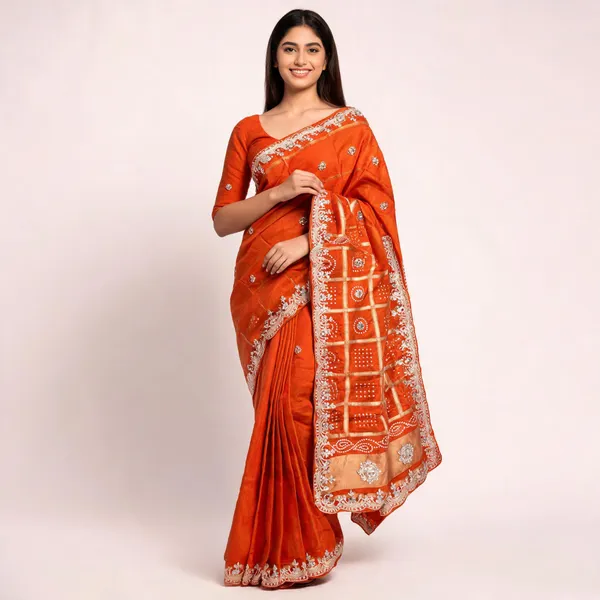 Orange_Silk_Traditional_Embellished_Saree_for_Women