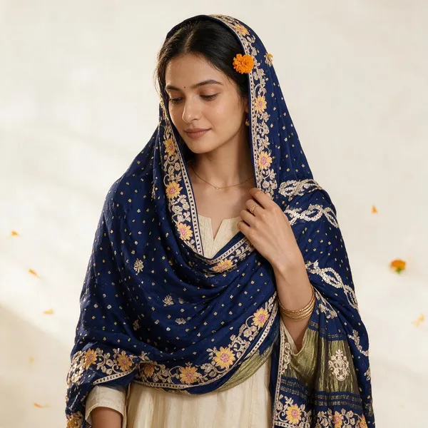 Blue_Embroidered_Traditional_Dupatta_For_Women