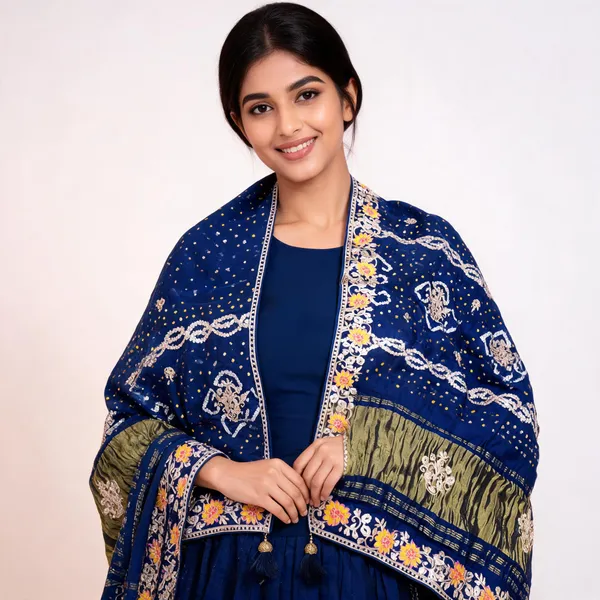 Blue_Embroidered_Traditional_Dupatta_For_Women