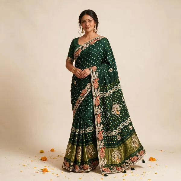 Green_Embroidered_Ethnic_Saree_for_Women