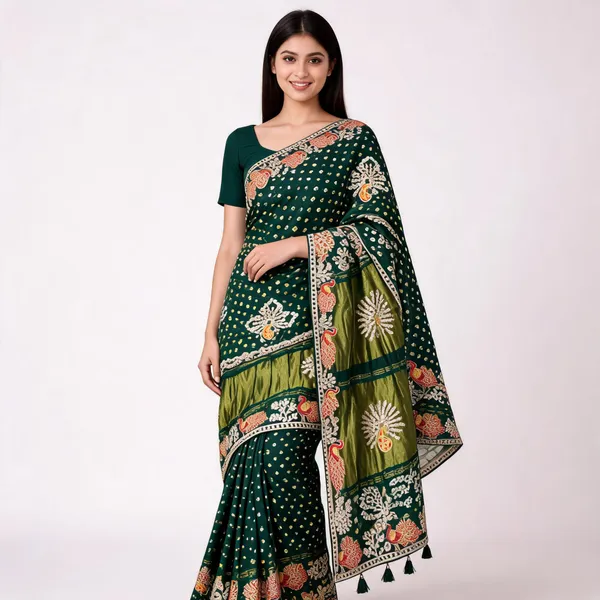 Green_Embroidered_Ethnic_Saree_for_Women