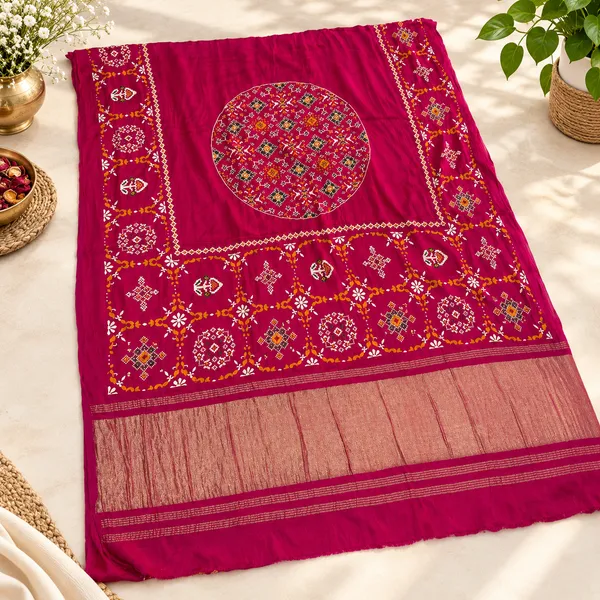Magenta_Printed_Saree_For_Women