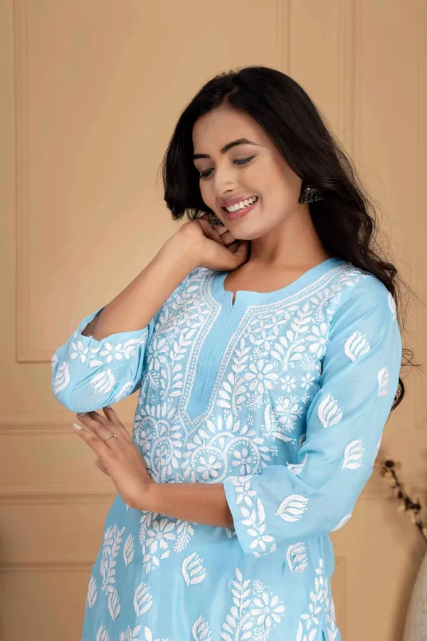 Light_Blue_Muslin_Kurti_Set