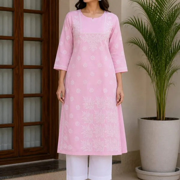 Blush_Pink_Voile_Cotton_Kurti