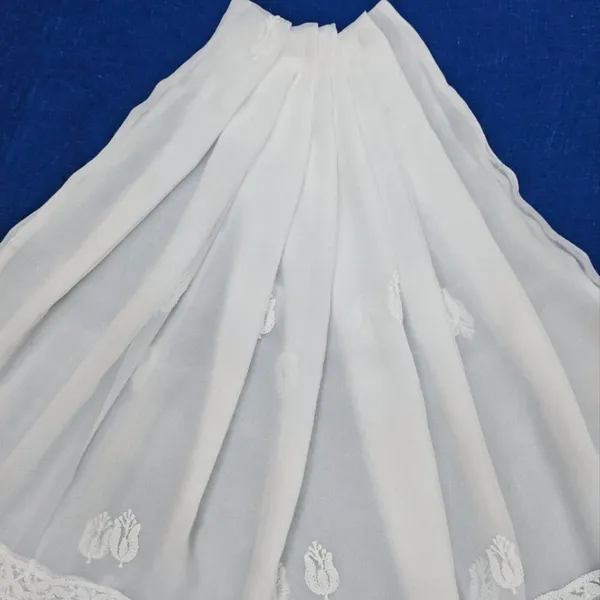 White_Hand_Embroidered_Soft_Chiffon_Unstitched_Garth_Chikankari_Suit_Set_With_Dupatta