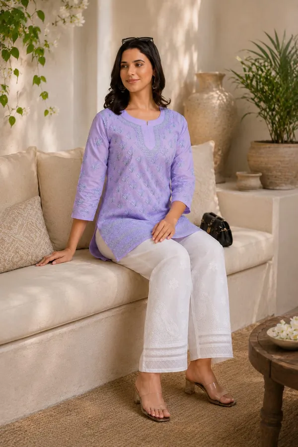 White_Hand_Embroidered_Pure_Cotton_Chikankari_Palazzo