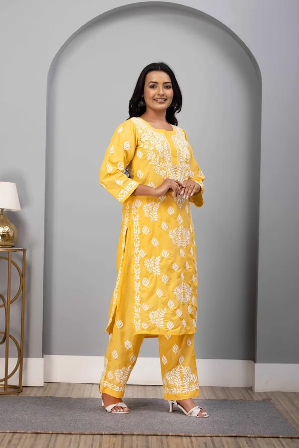 Yellow_Muslin_Kurti_Set
