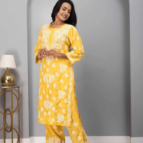 Yellow_Muslin_Kurti_Set