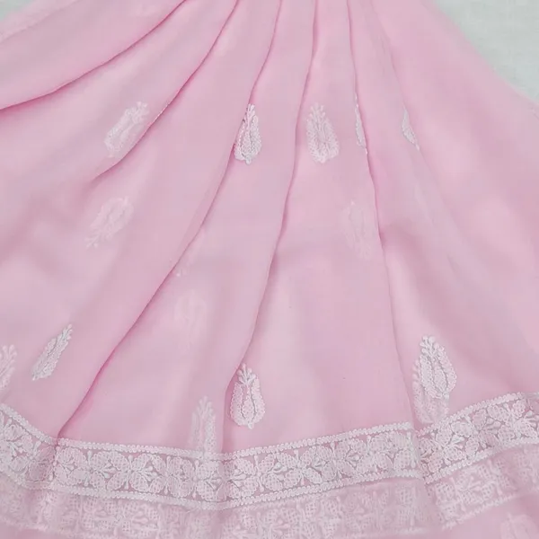 Blush_Pink_Hand_Embroidered_Soft_Chiffon_Unstitched_Garth_Chikankari_Suit_Set_With_Dupatta
