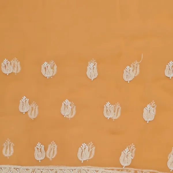 Soft_Peach_Hand_Embroidered_Soft_Chiffon_Unstitched_Garth_Chikankari_Suit_Set_With_Dupatta