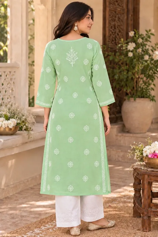 Mint_Green_Voile_Cotton_Kurti