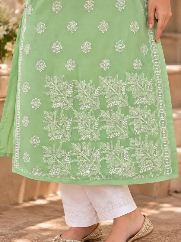 Mint_Green_Voile_Cotton_Kurti