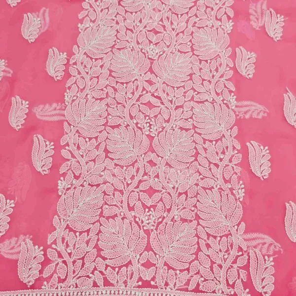 Fuchsia_Pink_Hand_Embroidered_Soft_Chiffon_Unstitched_Leaf_Chikankari_Suit_Set_With_Dupatta