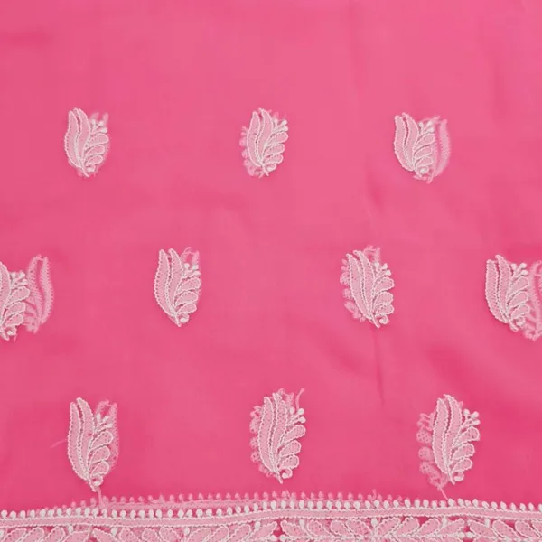 Fuchsia_Pink_Hand_Embroidered_Soft_Chiffon_Unstitched_Leaf_Chikankari_Suit_Set_With_Dupatta