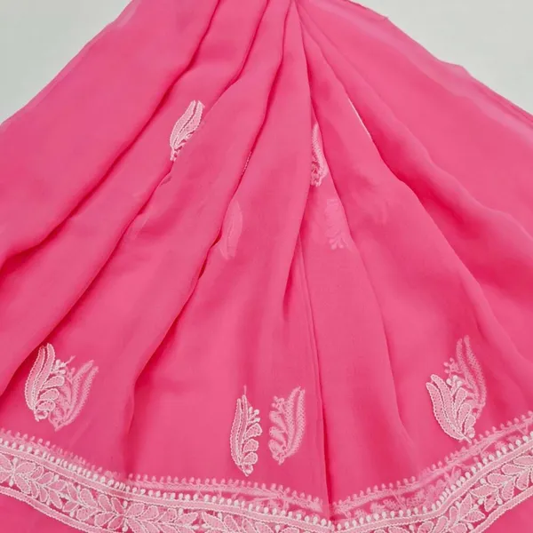 Fuchsia_Pink_Hand_Embroidered_Soft_Chiffon_Unstitched_Leaf_Chikankari_Suit_Set_With_Dupatta
