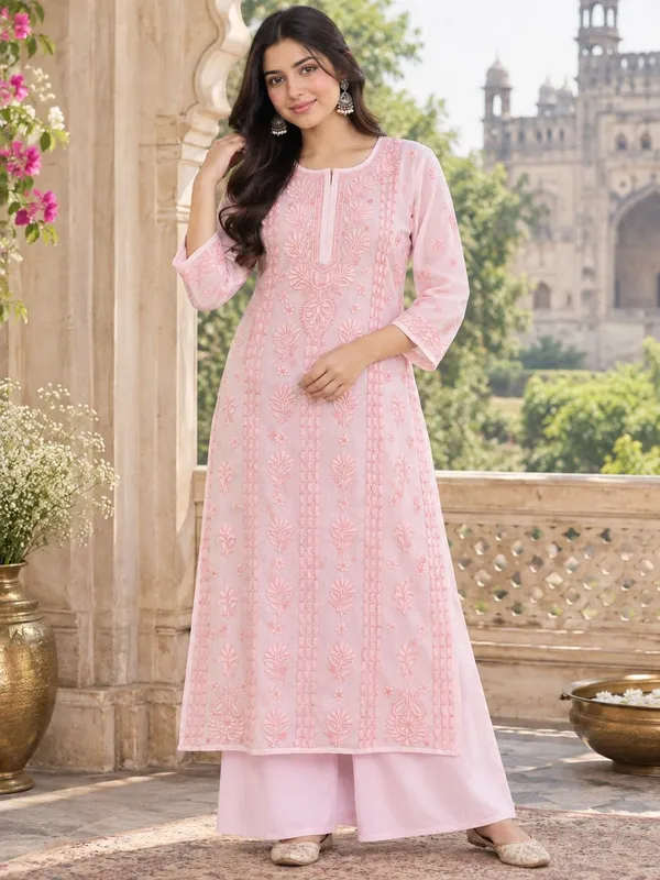 Baby_Pink_Handcrafted_Lucknowi_Chikan_Aabha_Cotton_Kurti