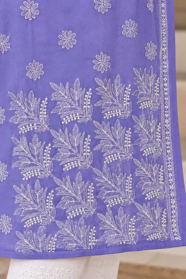 Lavender_Purple_Voile_Cotton_Kurti