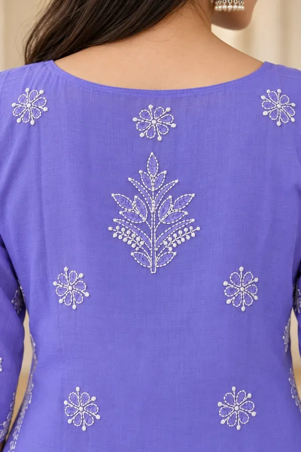 Lavender_Purple_Voile_Cotton_Kurti