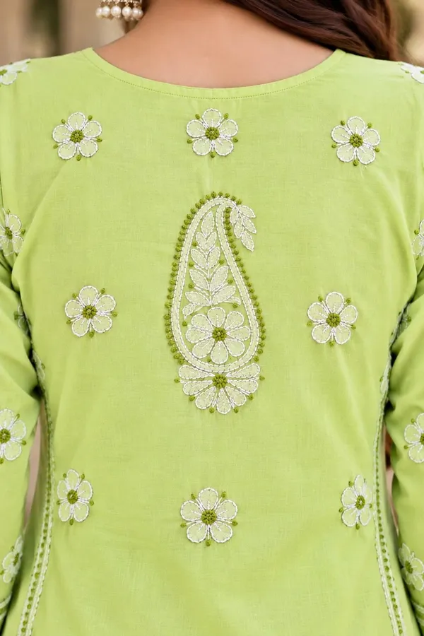 Pista_Green_Voile_Cotton_Kurti