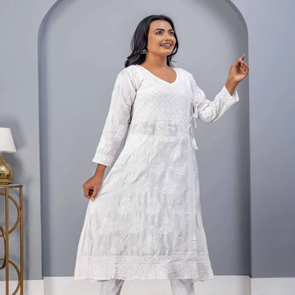 Hand_Crafted_Lucknowi_Chikankari_Mul_Chanderi_White_Angarkha