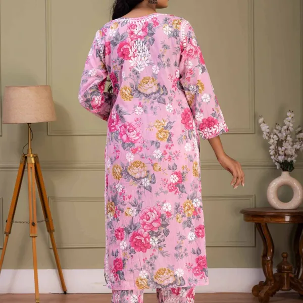 Pink_Floral_Mul_Cotton_Kurti_Set