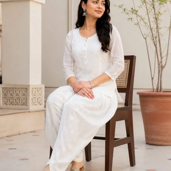 White_Hand_Embroidered_Pure_Cotton_Dhoti_Style_Palazzo