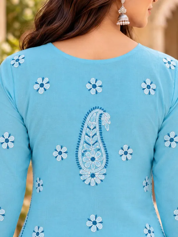 Sky_Blue_Voile_Cotton_Kurti