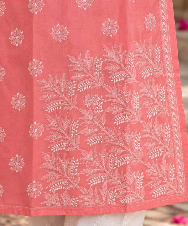 Salmon_Pink_Voile_Cotton_Kurti