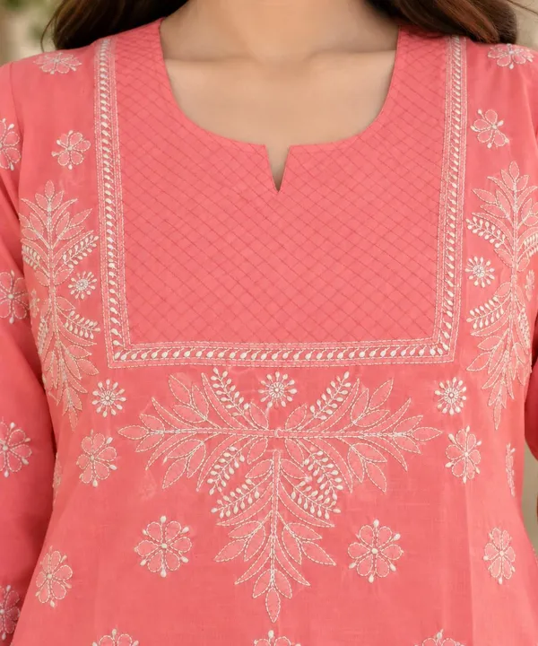 Salmon_Pink_Voile_Cotton_Kurti