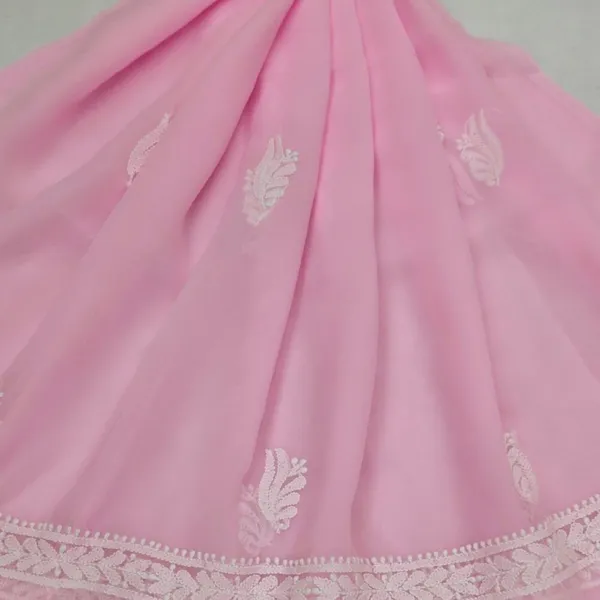 Blush_Pink_Hand_Embroidered_Soft_Chiffon_Unstitched_Leaf_Chikankari_Suit_Set_With_Dupatta