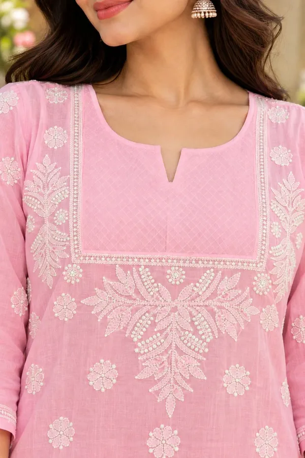Blush_Pink_Voile_Cotton_Kurti