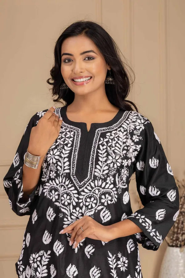 Black_Muslin_Kurti_Set