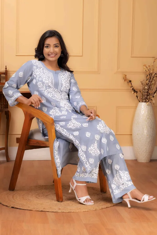 Grey_Muslin_Kurti_Set