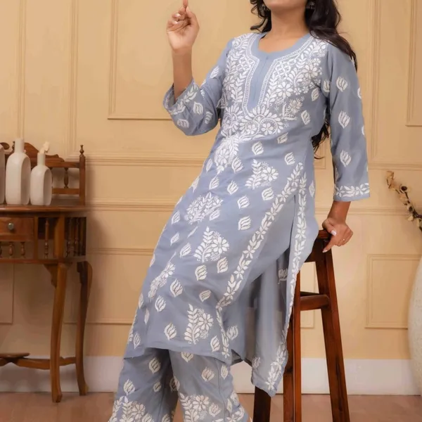 Grey_Muslin_Kurti_Set