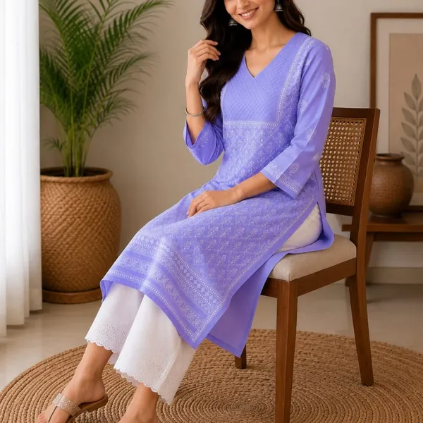 Lavender_Kurti_Cotton_Full_Jaal_Work