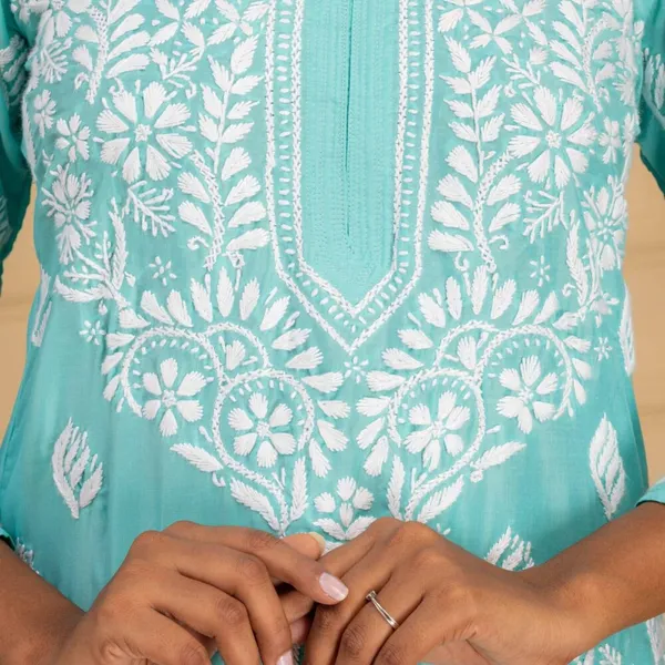 Soft_Teal_Muslin_Kurti_Set